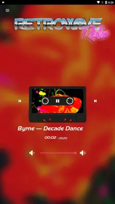 Retrowave Radio android App screenshot 1